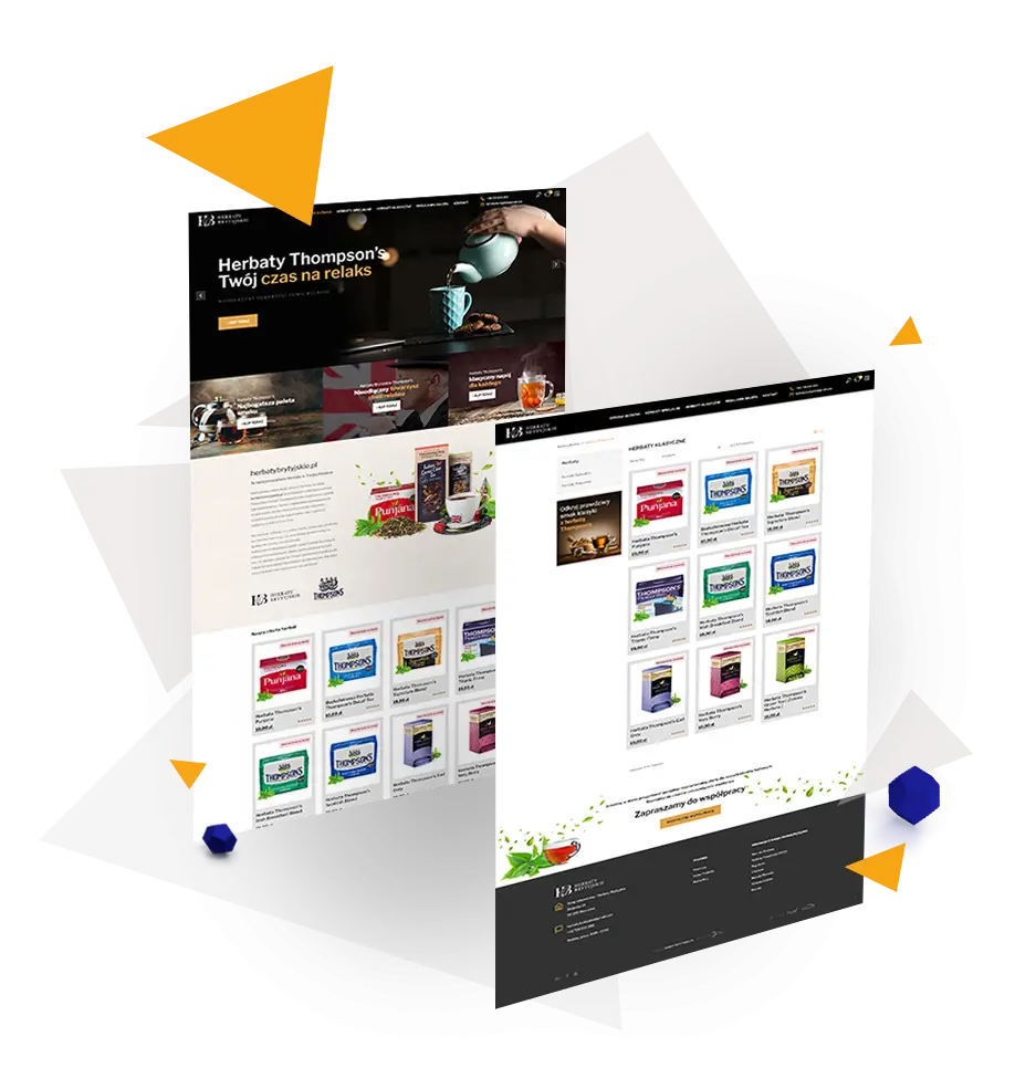 wizualizacja strony sklepu internetowego  