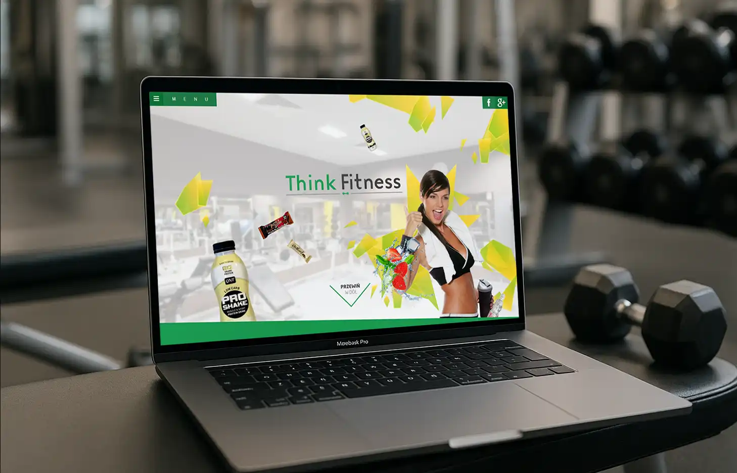 wizualizacja projektu strony internetowej