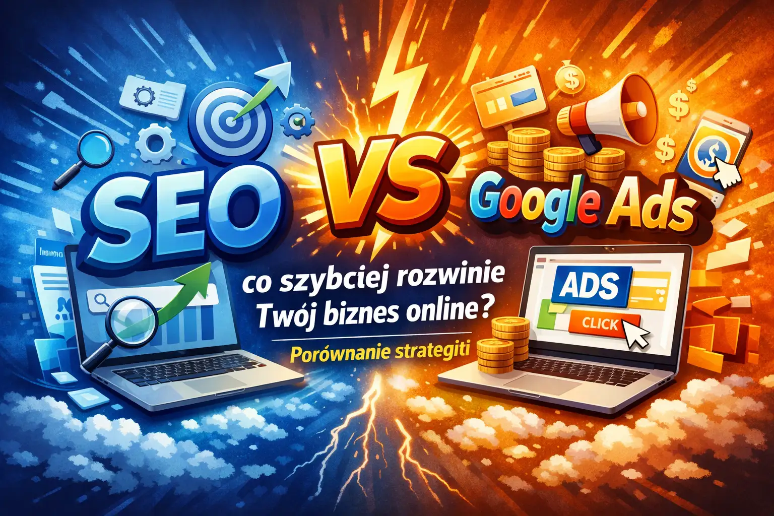 SEO czy Google Ads – co szybciej rozwinie Twój biznes online? Porównanie strategii